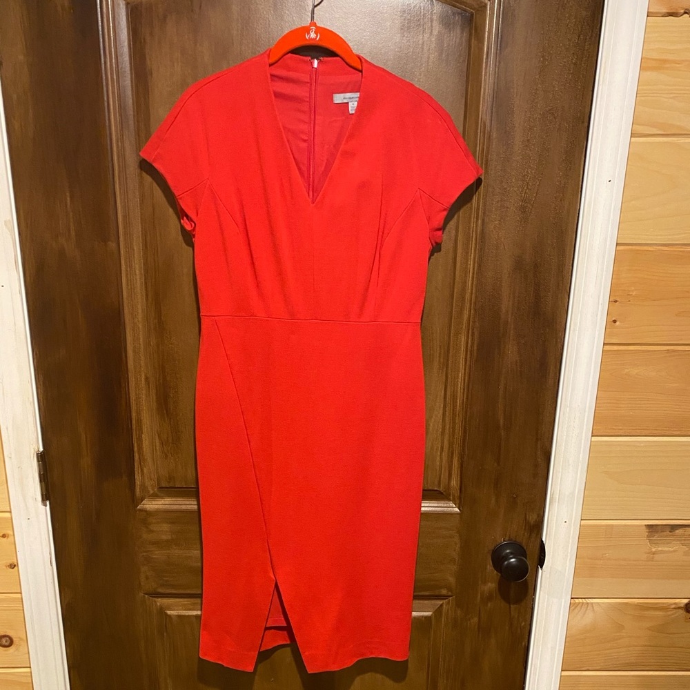 Classiques Entier Red v-neck Dress.